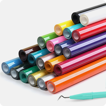 Heat Transfer Vinyl Bundle - 30.5 cm × 0.91 m (20 Colors)