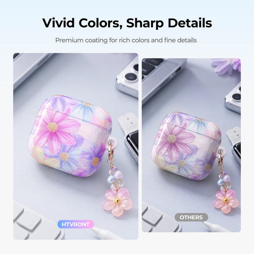HTVRONT Sublimation Blank Glossy Airpods Case Set - 6 Pcs