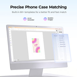 HTVRONT Sublimation Blank Glossy Airpods Case Set - 6 Pcs