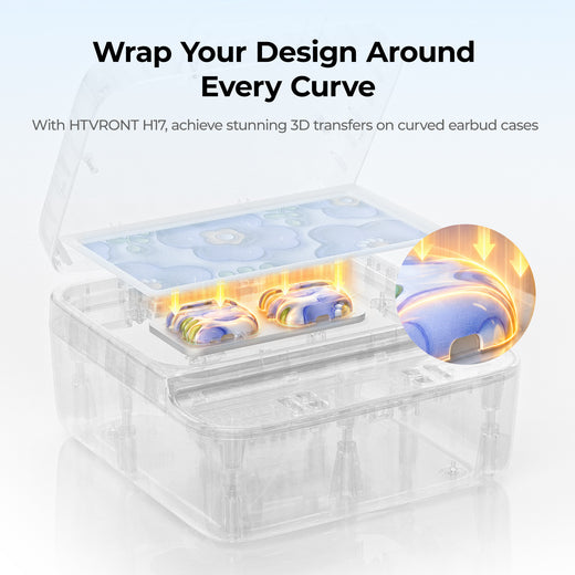 HTVRONT Sublimation Blank Glossy Airpods Case Set - 6 Pcs