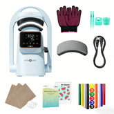 HTVRONT A300 Auto Hat Heat Press - Bubble Blue