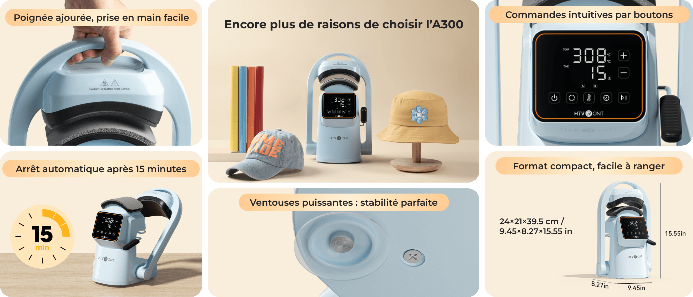 HTVRONT A300 — Your Safe Shortcut to Hat Pressing