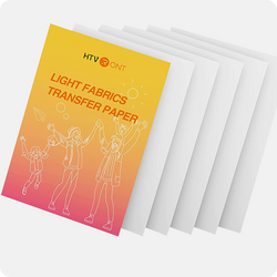Heat Transfer Paper A4 - 6 Pack (Light Fabric)