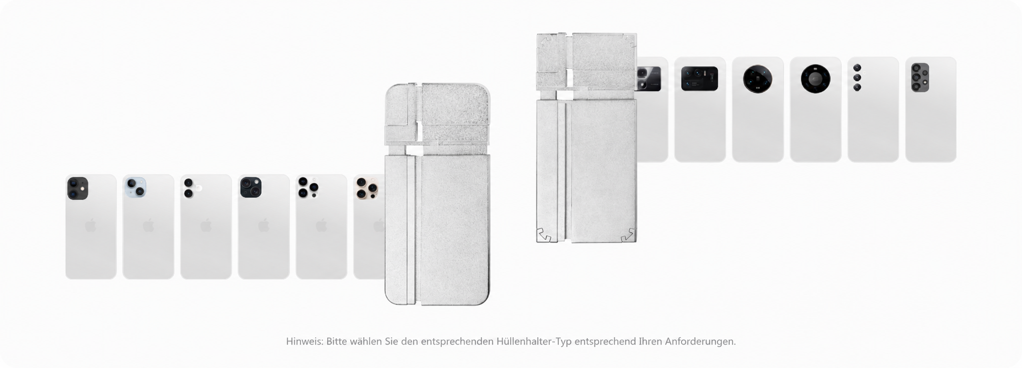 Eine Form, passt für mehrere Telefonmodelle