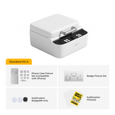 White electronic device with accessories