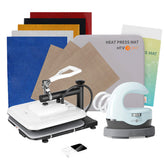 <Machine Bundle> Manual Heat Press Machine + H1 Mini + Materials