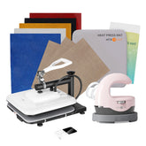 <Machine Bundle> Manual Heat Press Machine + H1 Mini + Materials