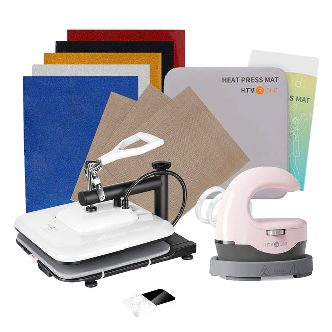 <Machine Bundle> Manual Heat Press Machine + H1 Mini + Materials