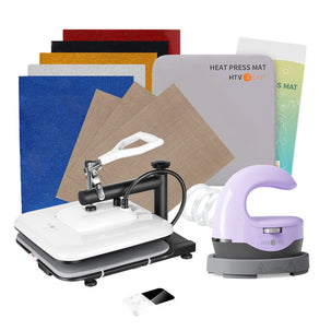 <Machine Bundle> Manual Heat Press Machine + H1 Mini + Materials