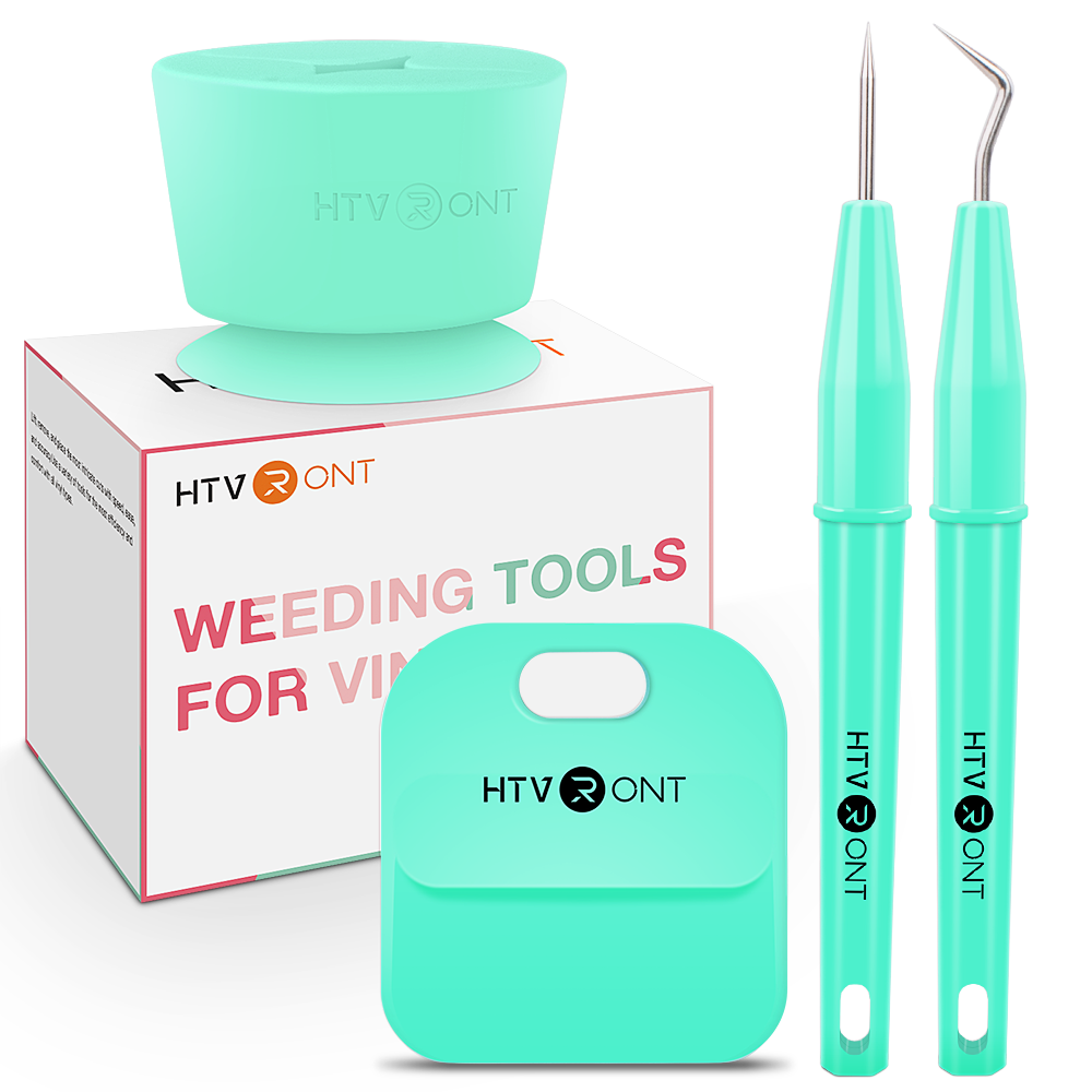 HTVRONT Vinyl Weeding Tool Kit 4-Piece | Scraper, Weeder & Scrap ...