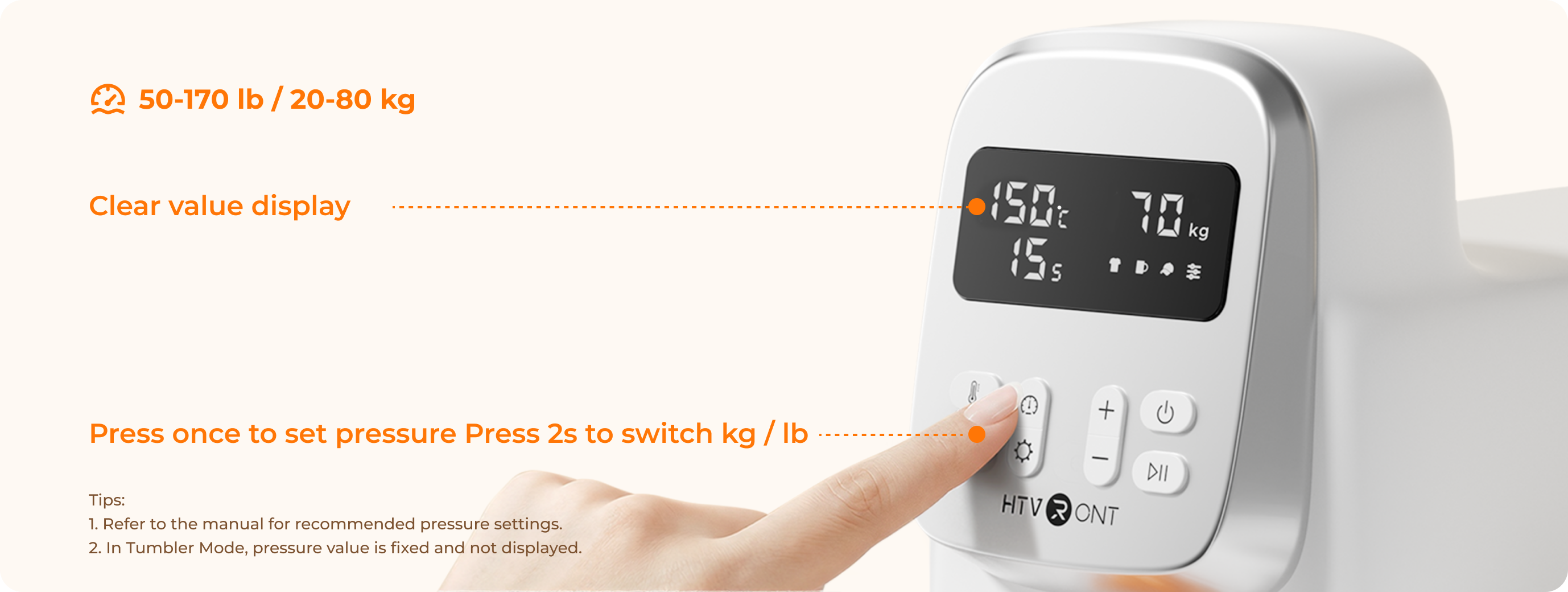 Precise Pressure, Fully Adjustable