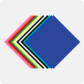 Matte Adhesive Vinyl Bundle -30.5 × 30.5 cm*14 Pack (12 Assorted Colors)