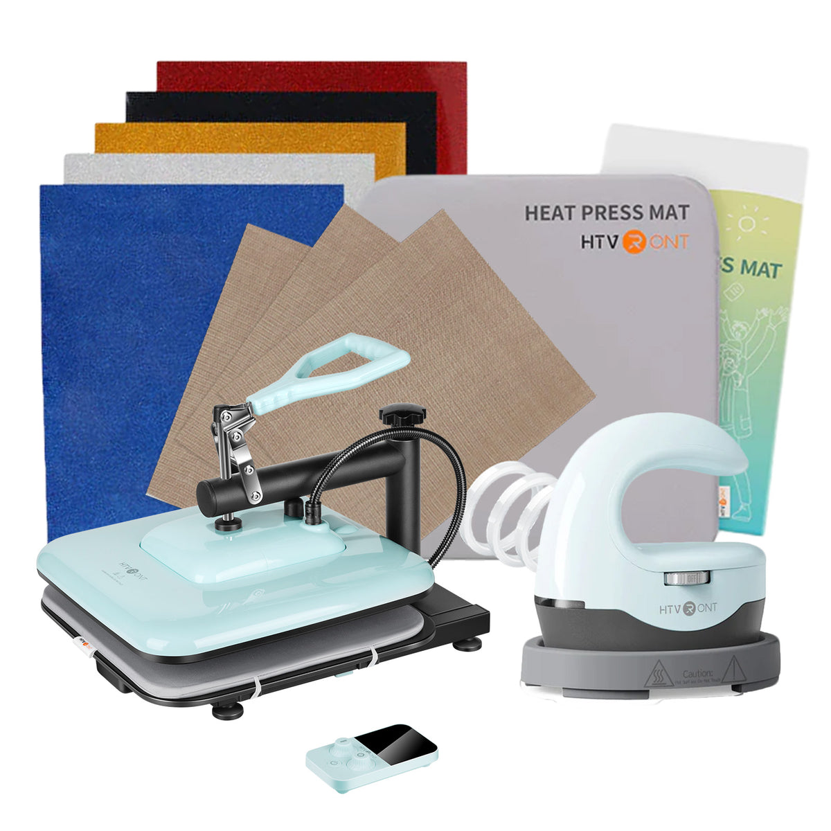 <Machine Bundle> Manual Heat Press Machine + H1 Mini + Materials