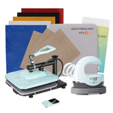 <Machine Bundle> Manual Heat Press Machine + H1 Mini + Materials