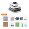 HTV D20 Premium Kit featuring a white and gray HTV D20 machine, a digital controller, a gray HTV D20 accessory, a brown cutting mat, a white HTV D20 stamp, a white HTV D20 scoring plate, colored papers, markers, and other crafting accessories on a white background.(EU)